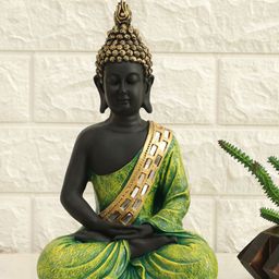 vedas Green Buddha Idol Showpiece-image-11