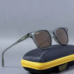 RESIST EYEWEAR Unisex Wayfarer Sunglasses with UV Protected Lens-45