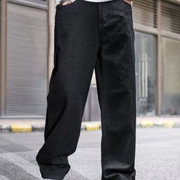 THE BEETEL HOUSE Men Baggy Fit Mid-Rise Clean Look Stretchable Denim Jeans-image-86