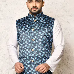 RANAK Digital Printed Nehru Jacket-picture-12