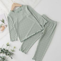 YK Girls Printed T-shirt with Trousers-image-49