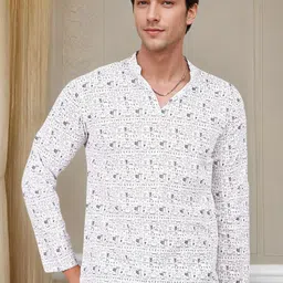 Anouk Men Flared Sleeves Thread Work Kurta-picture-24
