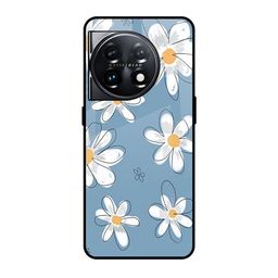 QRIOH Floral Printed OnePlus 11 5G Back Case Mobile Accessories-image-82