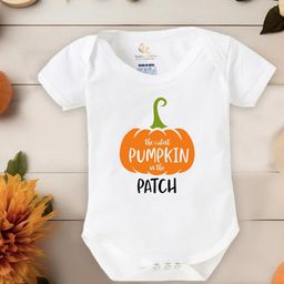 Babywish Infants Halloween Printed Half Sleeve  Bodysuit-image-64