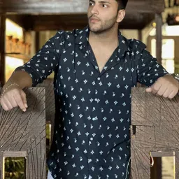 GRITSTONES Men Comfort Floral Opaque Printed Casual Shirt-picture-37