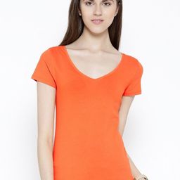 Sera Women V-Neck Extended Sleeves T-shirt-image-15
