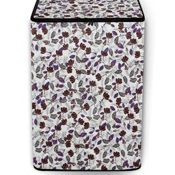 The Furnishing Tree Washing Machine Cover Coral Pattern Beige Compatible for Whirlpool 7 Kg Fully-A-42