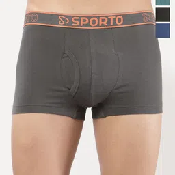 Sporto by Macho Pack Of 4 Combed Cotton Trunk-picture-33