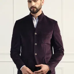 Blackberrys Men Slim-Fit Bandhgala Blazer-picture-52