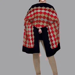 Tones-N-Shades Geometric Woven Design Shawl-image-69