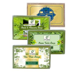 SPARSHAM-NATURE'S TOUCH Pack Of 4 Natural Multani Mitti & Tea Tree - 125 g Each-image-42