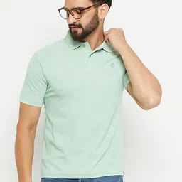 RENUOVO Men Solid Polo Collar Cotton Slim Fit T-shirt-picture-16