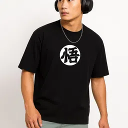 Be Crazy Shankar Impex Anime Graphic Printed Drop-ShoulderSleeves Cotton Oversized T-shirt-image-92