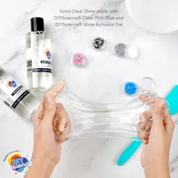 diyscience Premium Pva Slime Glue - Clear (200Ml) Super Clear|Great For Slime And Craft image 2