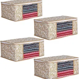 ANNORA INTERNATIONAL Wardrobe Storage organizer/ Cloth Cover Cotton Laundry Bag-18