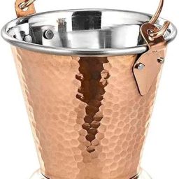 Copper Steel Bucket Gravy Serveware Balti Container Serving Set-24
