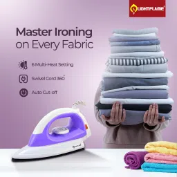 LEO Designed for Smooth, Effortless Press with Anti-Overheat Protection 1000 W Dry Iron-image-42