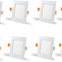 3 Watt Square Conceal White LED Light (Pack of 8) Recessed Ceiling Lamp-image-3