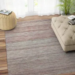 Multicolor Wool 4 ft X 6 ft Hand Woven Dhurrie by Imperial Knots-picture-8