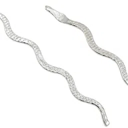 Naag Nagin Joda in Solid Silver for Kalsarp Dosha ~ Pack in Pair (2 Pieces) ) Decorative Showpiece-1 cm-image-20