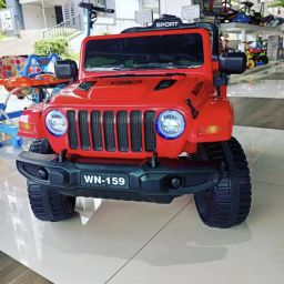 WN159 RED (1-8Yrs) Battery ride on kids car Jeep Battery Operated Ride On-image-97