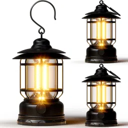 Camping Lanterns Rechargeable, Portable Electric LED Camping Lights Outdoor Multicolor Plastic Hanging Lantern-19