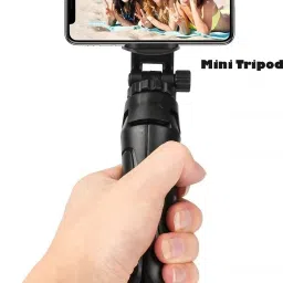 PULTO Photography Mini Tripod for Vlogging with 360 Mobile Holder Broadcast stand Tripod, Monopod, Monopod Kit, Tripod Ball Head, Tripod Bracket, Tripod Clamp, Tripod Kit-34