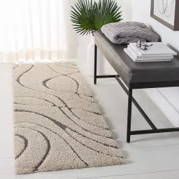 Grey Polyester Area Rug-image-0