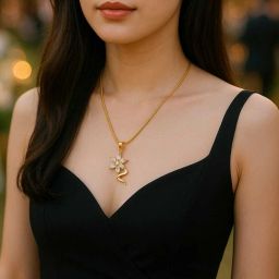 Rk Swarovski Crystal Gold-plated Plated Stainless Steel Chain Set-image-59