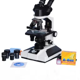 Pathological Doctor Compound Student Binocular Microscope, 40x-1500x Mag., Led Illumination With Semi-Plan Achro Objectives, 1.3mp Cmos Camera And Kit(Containing 50 Blank Slides+Cover Slips+Cleaning Cloth+Dust Cover)-15