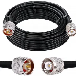Netboon HLF 400 Braided RF Coaxial Cable With N Male to TNC Male Connector 20 Meters For Antenna Amplifier-image-71