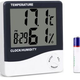 Digital White Clock-3