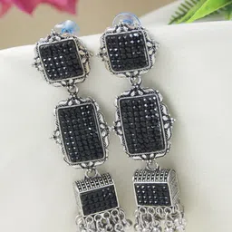I Jewels Contemporary Jhumkas Earrings-image-58