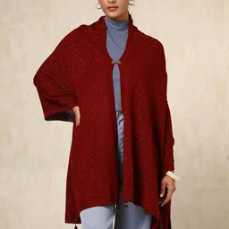 Soch Womens Acrylic Woven Design Shawl-image-81