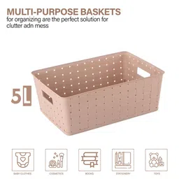 Kuber Industries Beige Set of 3 Regular Multi-Utility Organisers image 2