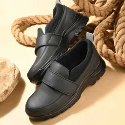 Eego Italy Men Leather Slip-On Trekking Non-Marking Shoes-48