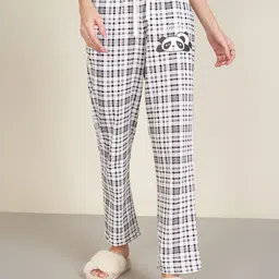 Dreamz by Pantaloons Checked Pure Cotton Mid Rise Lounge Pants-image-18