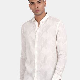 Blu MNKY Men Smart Slim Fit Abstract Printed Spread Collar Casual Shirt-image-20