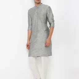 Ethnicity Men Embroidered Chikankari Kurta-picture-37