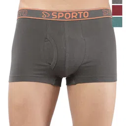 Sporto by Macho Pack Of 4 Mid Rise Short Trunks-picture-2