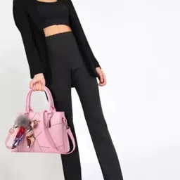 ARK FASHION PU Structured Handheld Bag With Fringed image 3