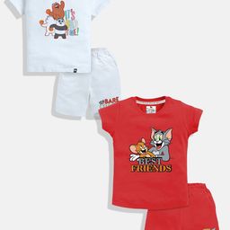 YK X Minute Mirth Kids Pack Of 2 Pure Cotton Printed Clothing Set-image-119