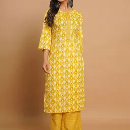 Emaira Women Ethnic Motifs Printed Regular Kurta with Palazzos-13