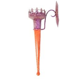 apka mart Rustic Mashaal Orange & Purple Textured Iron Torch Tea Light Candle Holder-picture-36