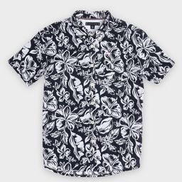 Tommy Hilfiger Boys Floral Printed Short Sleeves Pure Cotton Shirt-image-9
