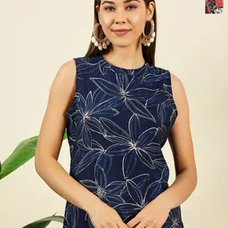 THE FAB FACTORY Women Pack Of 2 Floral Printed A-Line Top-picture-46