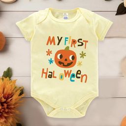 Babywish Infants Printed Cotton Short Sleeves Rompers-image-43
