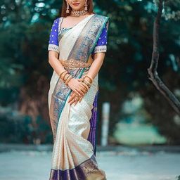 bigben textile Woven Design Zari Silk Blend Banarasi Saree-picture-36