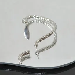 Krelin Silver-Plated Animal Shaped Stainless Steel Ear Cuff Earrings-image-13