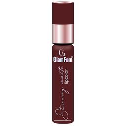 GlamFam Stunning Matte Waterproof Lip Color- 5 ml- Brownie Drownie 19-22